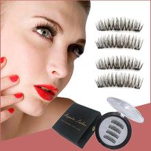 Load image into Gallery viewer, Magnetic Eyelashes With 2/3 Magnets 3D Magnetic False Eyelashes Natural False Eyelashes Magnetic Lashes makeup extension