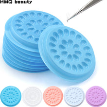 Load image into Gallery viewer, Wholesale Glue Gasket Eyelash glue holder Adhesive Pallet Eyelash Extension glue pads stand on eyelash plastic glue holder