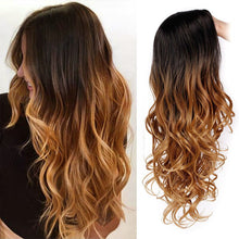 Load image into Gallery viewer, Long Ombre Brown Wavy Wig Blonde Cosplay Synthetic Wigs For Black/White Women Glueless Hair High Density Temperature AISI BEAUTY