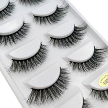 Load image into Gallery viewer, SHIDISHANGPIN 1 box mink eyelashes natural long 3d mink lashes hand made false lashes plastic cotton stalk makeup false eyelash