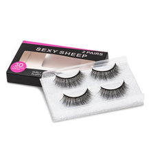 Load image into Gallery viewer, SEXYSHEEP 2 pairs natural false eyelashes fake lashes makeup kit 3D Mink Lashes eyelash extension mink eyelashes maquiagem
