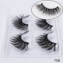 Load image into Gallery viewer, SEXYSHEEP 2 pairs natural false eyelashes fake lashes makeup kit 3D Mink Lashes eyelash extension mink eyelashes maquiagem