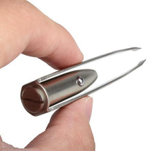 Load image into Gallery viewer, LED Light Eyebrow Hair Removal Tweezer