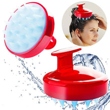 Load image into Gallery viewer, Silicone Shampoo Brush and Scalp Massager