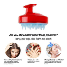 Load image into Gallery viewer, Silicone Shampoo Brush and Scalp Massager