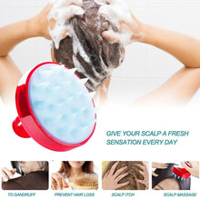 Load image into Gallery viewer, Silicone Shampoo Brush and Scalp Massager